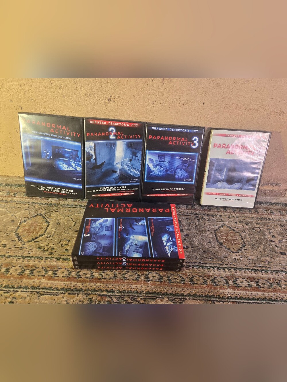 Paranormal Activity 1-4 DVD Collection Lot